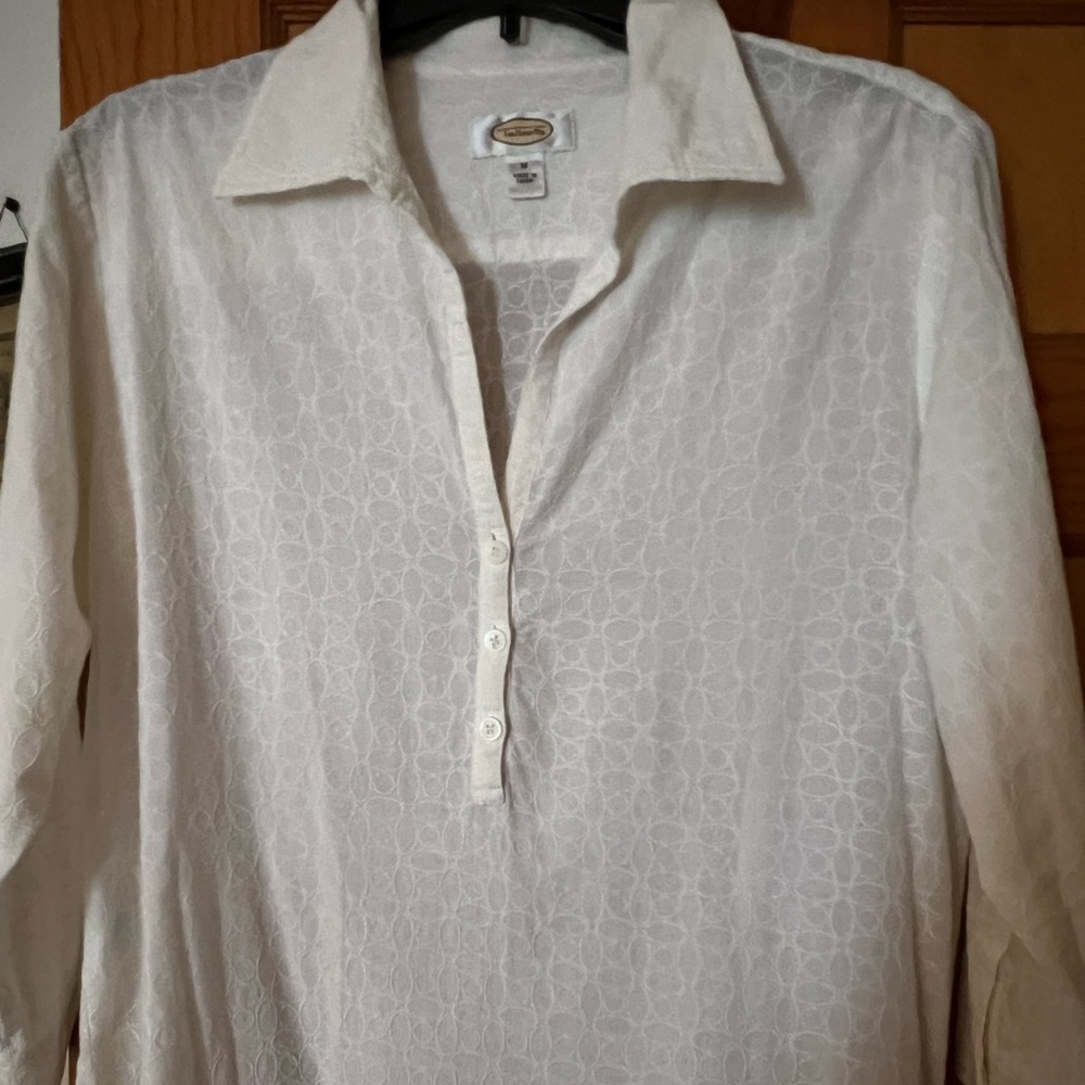 Talbots Elegant White Women’s  Shirt